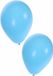 Bellatio Decorations party ballonnen - 50x stuks - lichtblauw - 27 cm - verjaardag