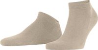 FALKE ClimaWool kort eenkleurig wol lyocell sneakersokken enkelsokken heren beige - maat 47-48