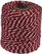Merkloos / Sans marque Corbeo NV Katoentouw, rood-wit, klos van 50 g, ongeveer 55 m
