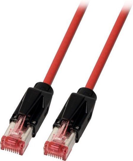 EFB Elektronik K8048PUI1 netwerkkabel 1 m Cat6a S/FTP Zwart/Rood