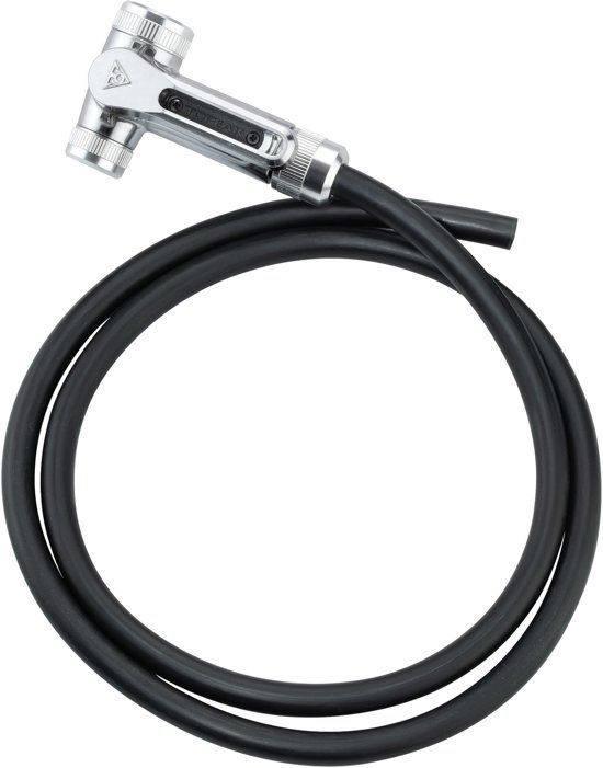 Topeak TwinHead DX1 voor staande fietspompen zwart/zilver