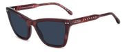 Isabel Marant Lunettes de soleil œil de chat Leyna - Femme - Marbré rouge-bleu