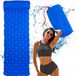 Imchex Matelas de camping gonflable 190x60x4cm avec housse - Bleu