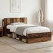 Maison Exclusive - Cadre de lit avec rangement, en bois recyclé, 75 x 190 cm, fibre de bois