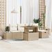 Maison Exclusive - Ensemble de jardin 6 places, beige, en polyrotin
