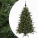 vidaXL Sapin artificiel avec boule de Noël 150 cm 150 LED Blanc chaud