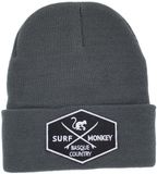 Surf Monkey Gebreide muts - Gerecycled - Eén maat - Grijs
