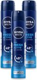 Nivea 3 x Nivea - Deo Spray XL - Fresh Active - 48 Uur Lang Werkend - 200 ml - Voordeelverpakking - 3 stuks