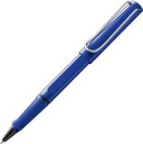 LAMY safari blue - Rollerball Pen met ergonomische greep & lijndikte M - voor aangenaam lang schrijven - gemaakt van robuust ASA plastic - inclusief rollerbalvulling LAMY M 63 in blauw