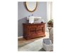 OXFORD Meuble lavabo 88x43 Acacia laqué Nougat OXFORD #1005