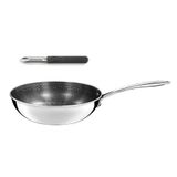CUISINOX - Virtuo - Wok 24 cm en grijze dunschiller