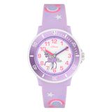 s.Oliver Kinderhorloge - rond - paars - 38 mm