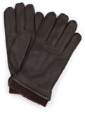 Suitable Handschoen Leer Bruin - Maat 9.5 - Heren