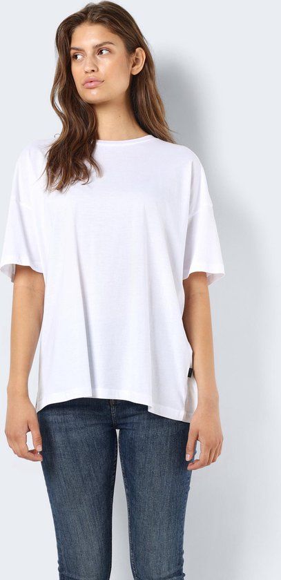 NOISY MAY NMIDA Women's T-shirt - Bright White - XS - Cotton