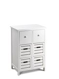King Home C656837 ladenkast 6 laden, wit, 50 x 32 x 75 H