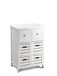 King Home C656837 ladenkast 6 laden, wit, 50 x 32 x 75 H