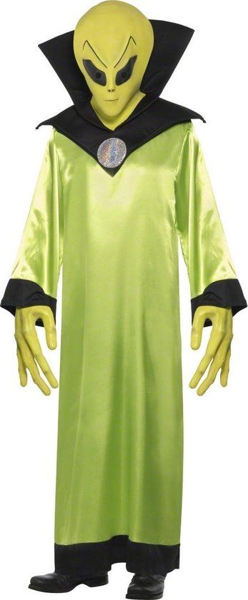 Alienkostuum voor volwassenen - Medium - Groen - Polyester