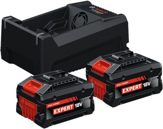 Bosch 2x EXBA 18V-55 EXPERT accu 18 V 5,5 Ah + GAL 12V/18V-80 Professional oplader