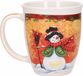 G. Wurm Kerstmok sneeuwpop met hoed - keramiek - 300 ml