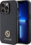 Guess 4G Strass Metal Logo Back Case for Apple iPhone 15 Pro - Black