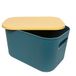 Bureau-organizer, groen en geel, 25 x 17 x 15 cm