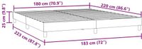 vidaXL Bedframe 180x220 cm Fluweel Donkerblauw