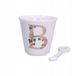 La Porcellana Bianca Unico Kop in Schotel 75ml - Wit Porselein