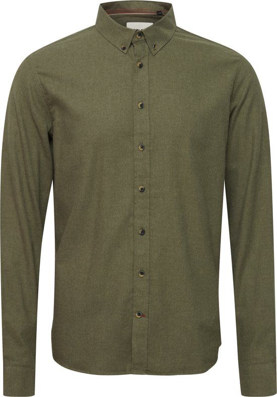 Blend BHBurley Shirt Men - Size L - Winter Moss - Long Sleeve - Cotton