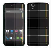 Royal Muurtattoo RS. 108102 zelfklevend voor Wiko Birdy met motief Black Tartan