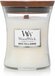 WoodWick Hourglass Medium Geurkaars - White Tea & Jasmine - 60 uur - Wit