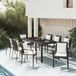 Maison Exclusive - Salon de jardin, 9 pièces, avec coussins, noir, en polyrotin