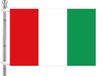 Merkloos / Sans marque Vlaggenstok/vlaggenmast set - incl vlag van Italie - 90 x 150 cm - aluminium - 183 cm