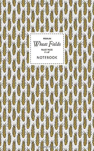 Quick Witted Coconut Wheat Fields Notebook - Ruled Pages - 5x8 - Premium: (Farmers Edition) Fun notebook 96 gelijnde / gelinieerde pagina's (5x8 inch/ 12,7x20,3cm / Junior Legal Pad / Nearly A5)