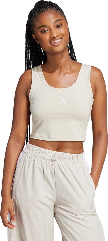 adidas Sportswear Essentials Small Logo Tanktop - Women - Grey - L