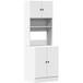 Armoire de cuisine meuble de cuisine blanc 60x50x180 cm bois d'ingénierie