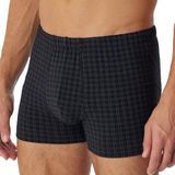 SCHIESSER Cotton Casuals boxer (1-pack) - heren shorts zwart geruit