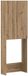 vidaXL Toiletkast ARNHEM Artisanaal eiken 66 x 25,5 x 190 cm