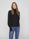 Vila Trui Vilou New Rollneck L/s Knit Top - N 14075811 Zwart Dames Maat - XS