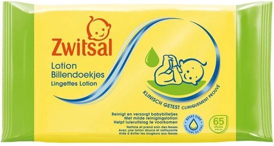 Zwitsal Lotion Billendoekjes 65 stuks