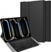 Just in Case Housse de tablette avec clavier pour iPad Pro 13 (2025 / 2024) M5 / M4 - Étui clavier Bluetooth QWERTZ - Noir