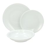 Tognana AZ Bianco, tafelservies 18-delig voor 6 personen, porselein, wit, Made in Italy