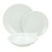 Tognana AZ Bianco, tafelservies 18-delig voor 6 personen, porselein, wit, Made in Italy