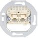 Busch-Jaeger BJ UP aansluitdoos UAE 0214, schuine uitgang, 2x 8-polig