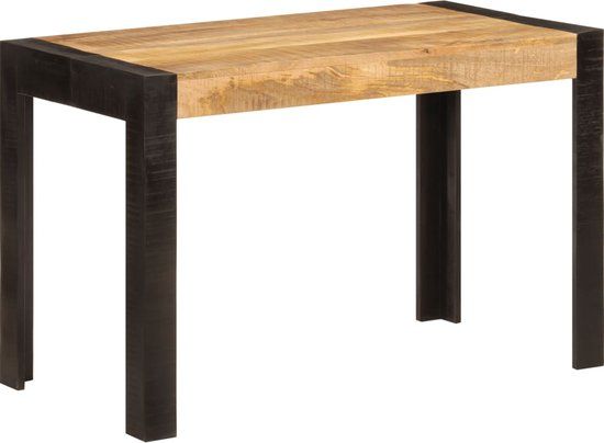 vidaXL Eettafel 120x60x76 cm massief mangohout