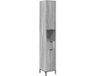 vidaXL Armoire de salle de bain gris Sonoma 31,5 x 33 x 190 cm