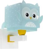 Dalber Owl Kinderkamer Wandlamp Blauw