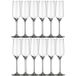 Royal Leerdam Champagneglazen/flutes Carre - 12x stuks - 220 ml