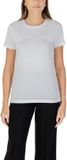 Armani Exchange Printed Short Sleeve Round Neck T-Shirt Wo - White