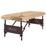 Master Massage Beschermhoes van PU-leer voor massagetafel, oliebestendig, beige