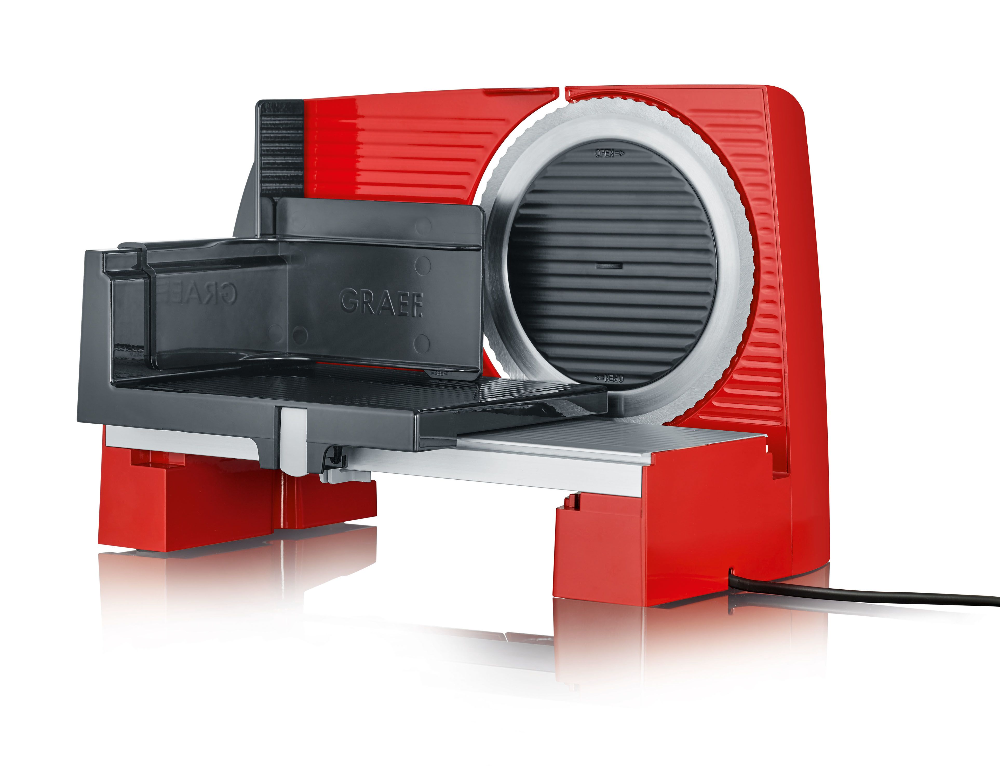 Graef S 10003 - Elektrische Snijmachine - 170W - Rood - Aluminium